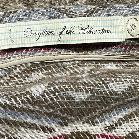 ANTHROPOLOGIE Daughters of the Liberation Woven Aztec Jacket size XS cc - Picture 7 of 8